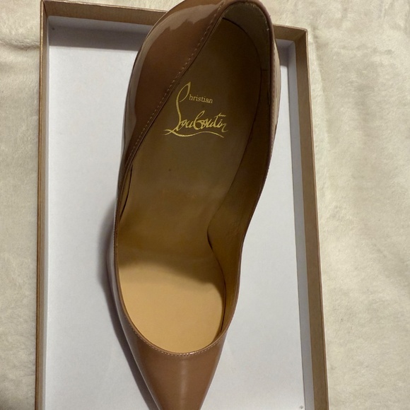 Christian Louboutin Patent Kate 100 - Nude - Picture 6 of 12